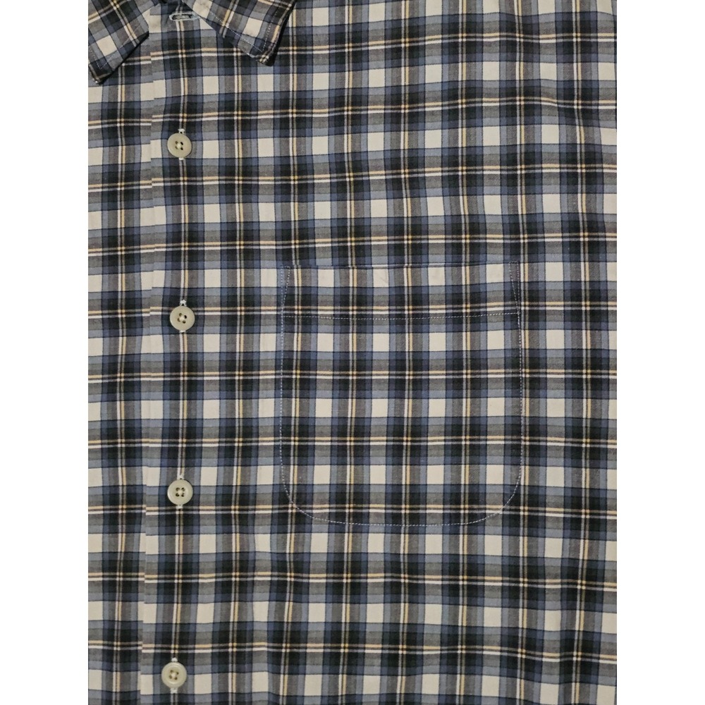 Abercrombie & Fitch Men's Vtg Big 1X Checked Plaid Button Down Front Long Sleeve - Picture 2 of 7